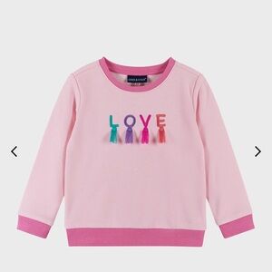 Andy & Evan graphic sweatshirt girls 6 love perfect for Valentine’s Day